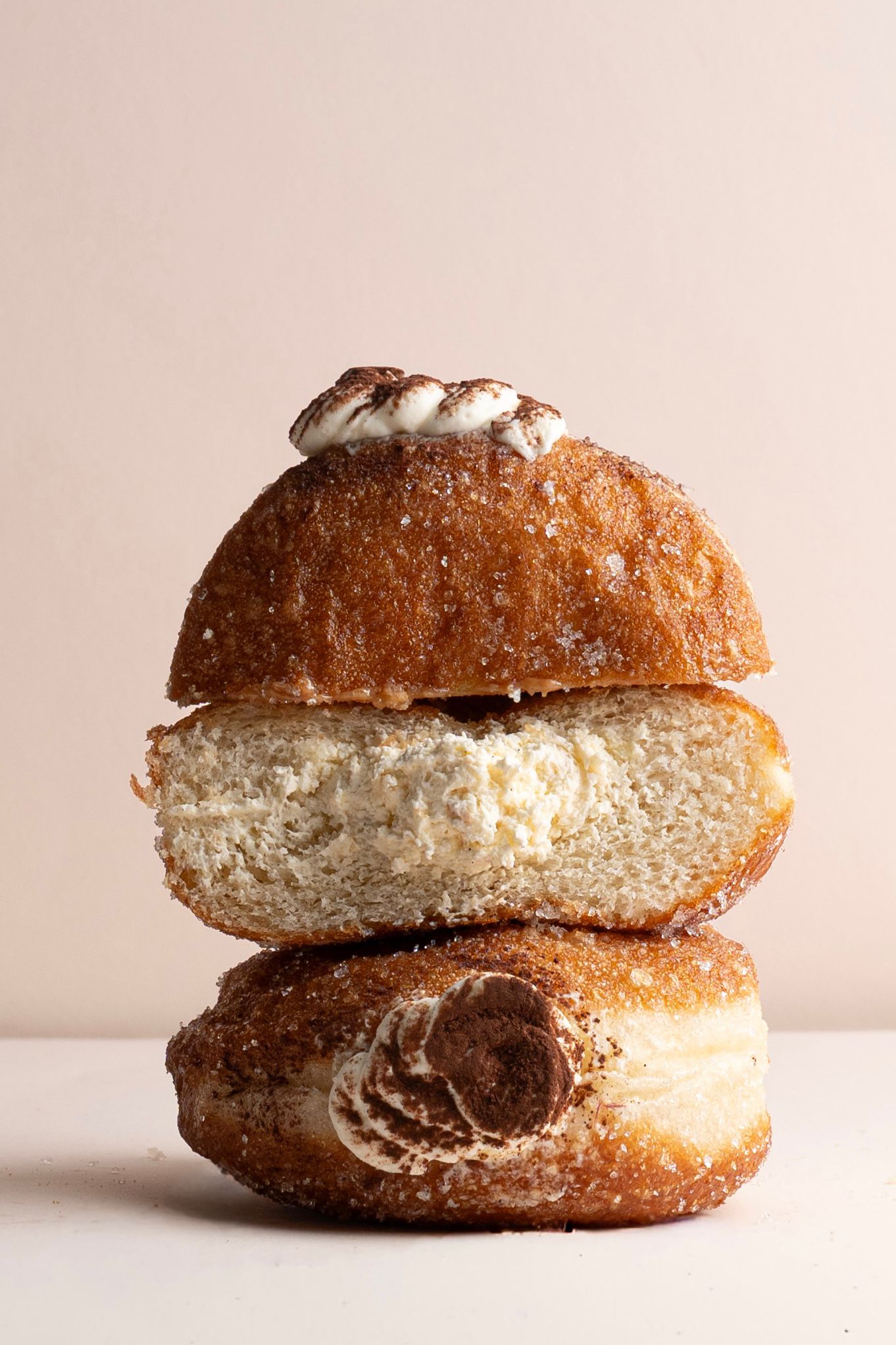 Box de beignets fourrés façon tiramisu